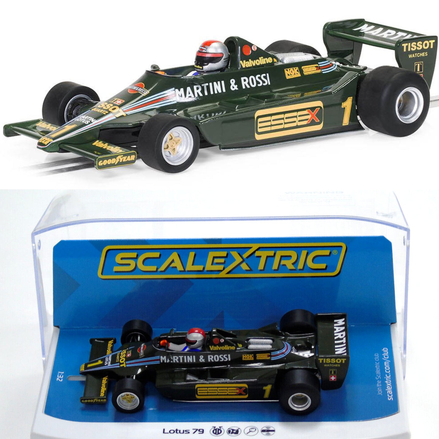 Scalextric C4423 Lotus 79 USA GP West 1979 Mario Andretti F1 1/32 Slot Car