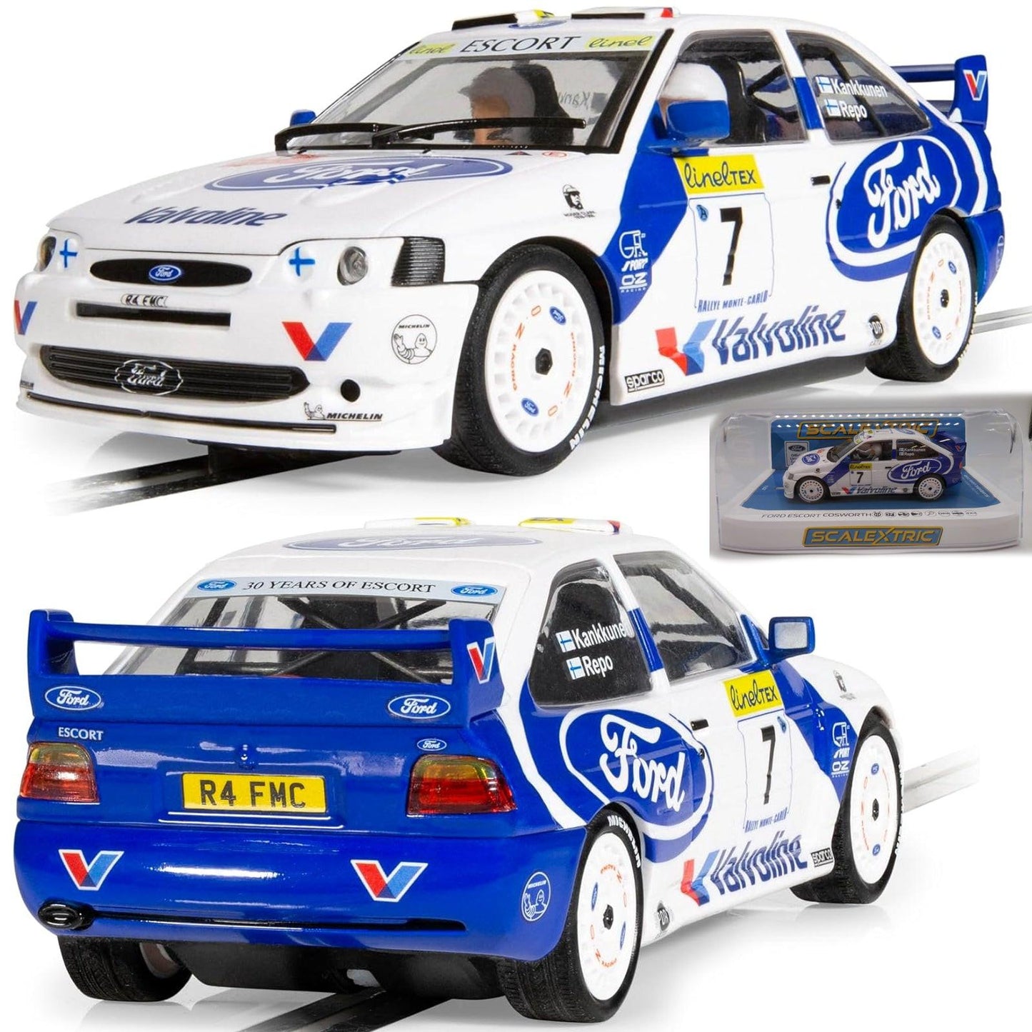Scalextric C4513 Ford Escort Cosworth WRC Monte Carlo 1998 1/32 Slot Car DPR.