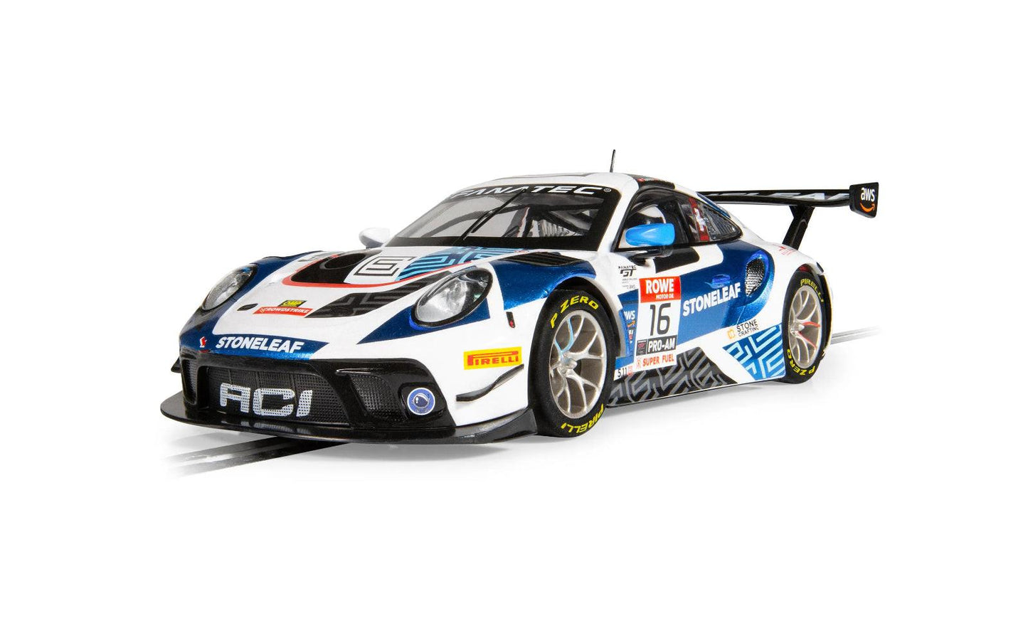 Scalextric C4522 Porsche 911 GT3 R ACI Motorsport 1/32 Slot Car DPR