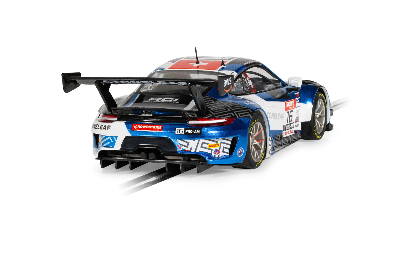Scalextric C4522 Porsche 911 GT3 R ACI Motorsport 1/32 Slot Car DPR