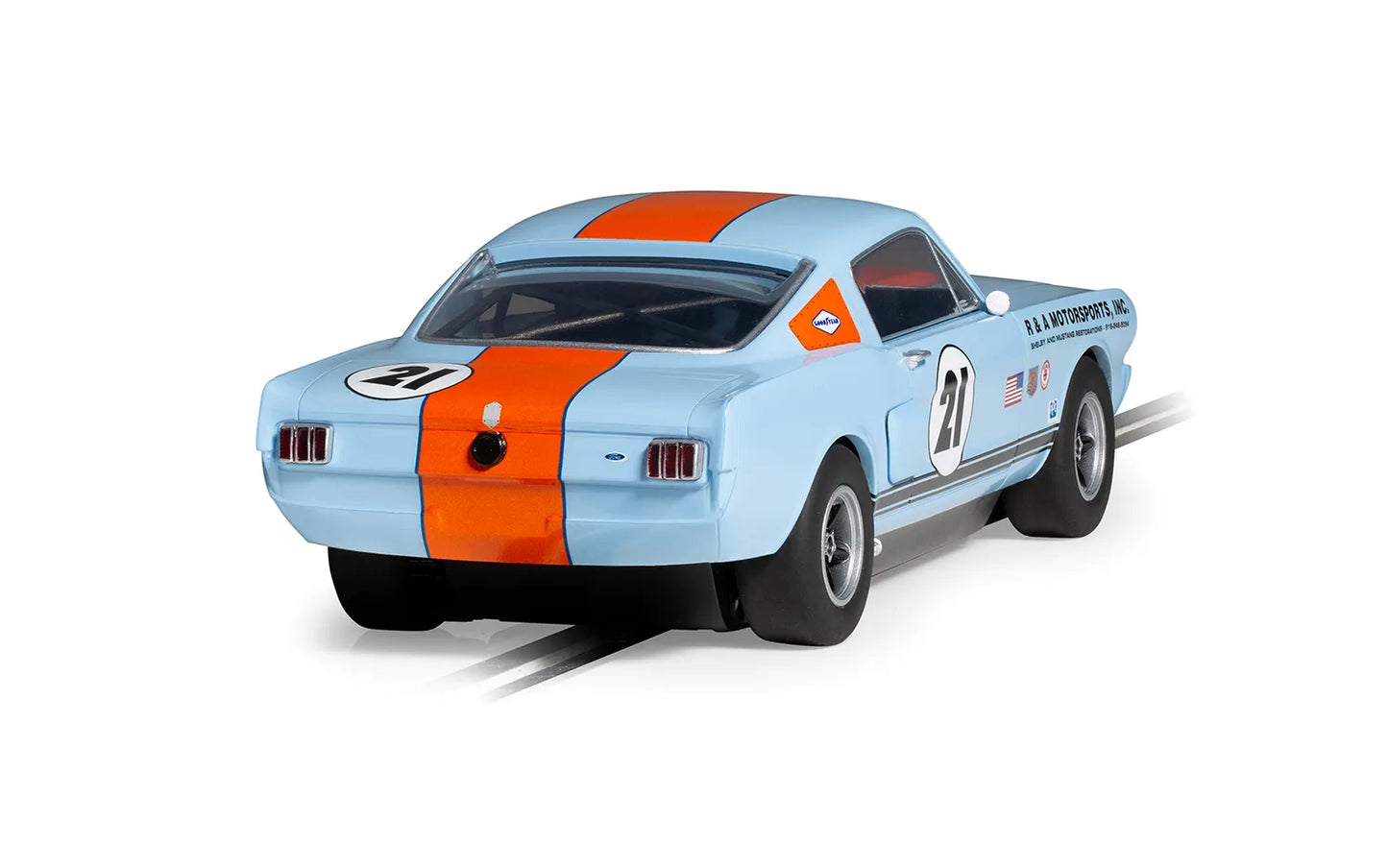 Scalextric C4570 Shelby Mustang GT350 Gulf 1/32 Slot Car DPR