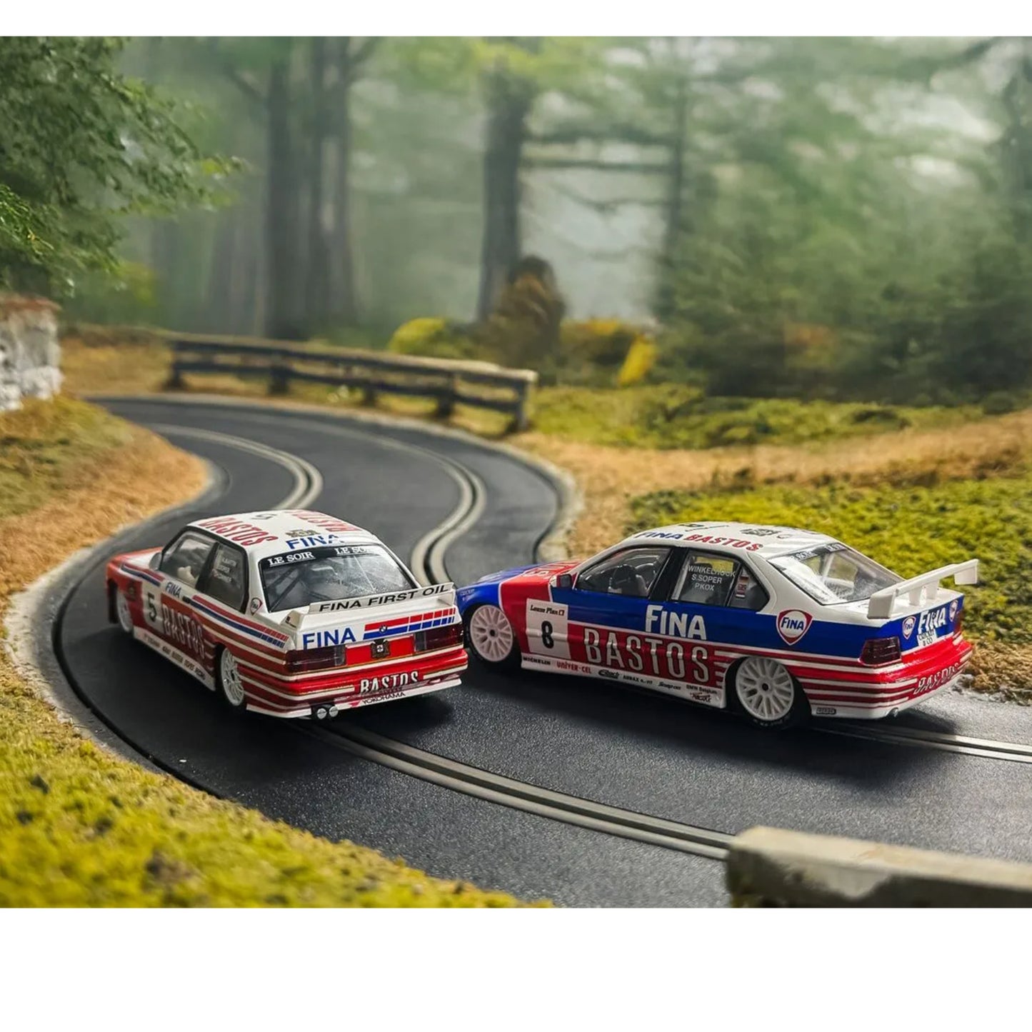Scalextric C4587A Spa 24H Winners BMW Twin Pack E36 320i M3 1/32 Slot Car