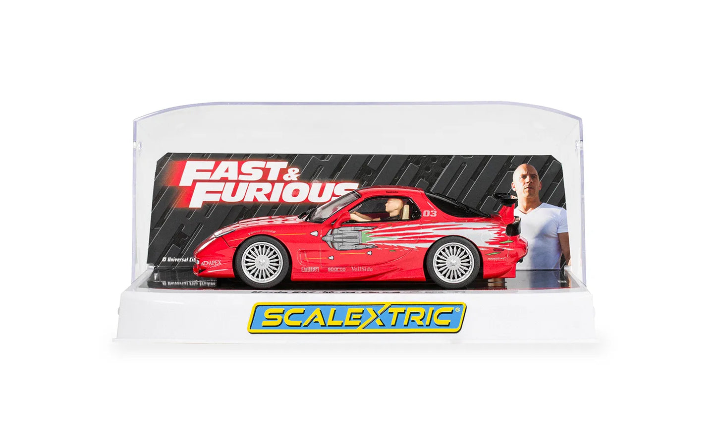 Scalextric C4592 Mazda RX7 Dom Toretto Fast And Furious 1/32 Slot Car DPR