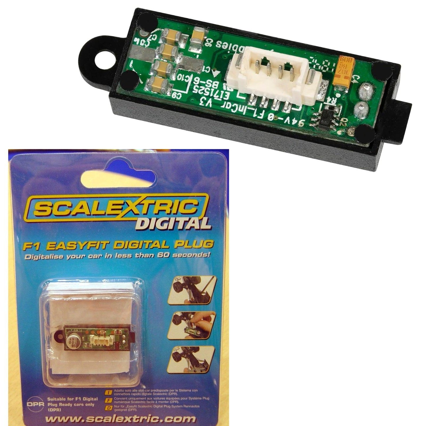 Scalextric C8516 DPR Digital Chip F1 Easy Fit Digital Plug 1/32 Slot Car