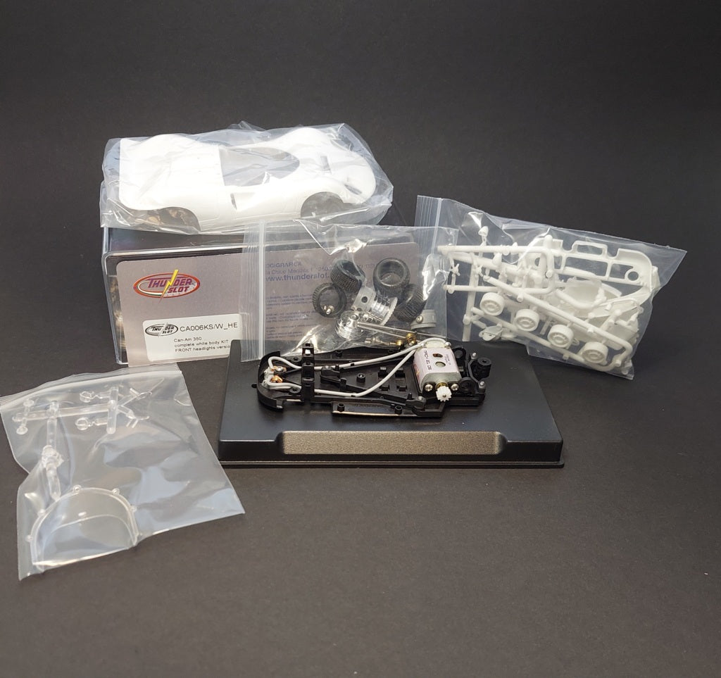 Thunderslot Ferrari 350 White Unpainted Kit 1/32 Slot Car CA006K Headlights