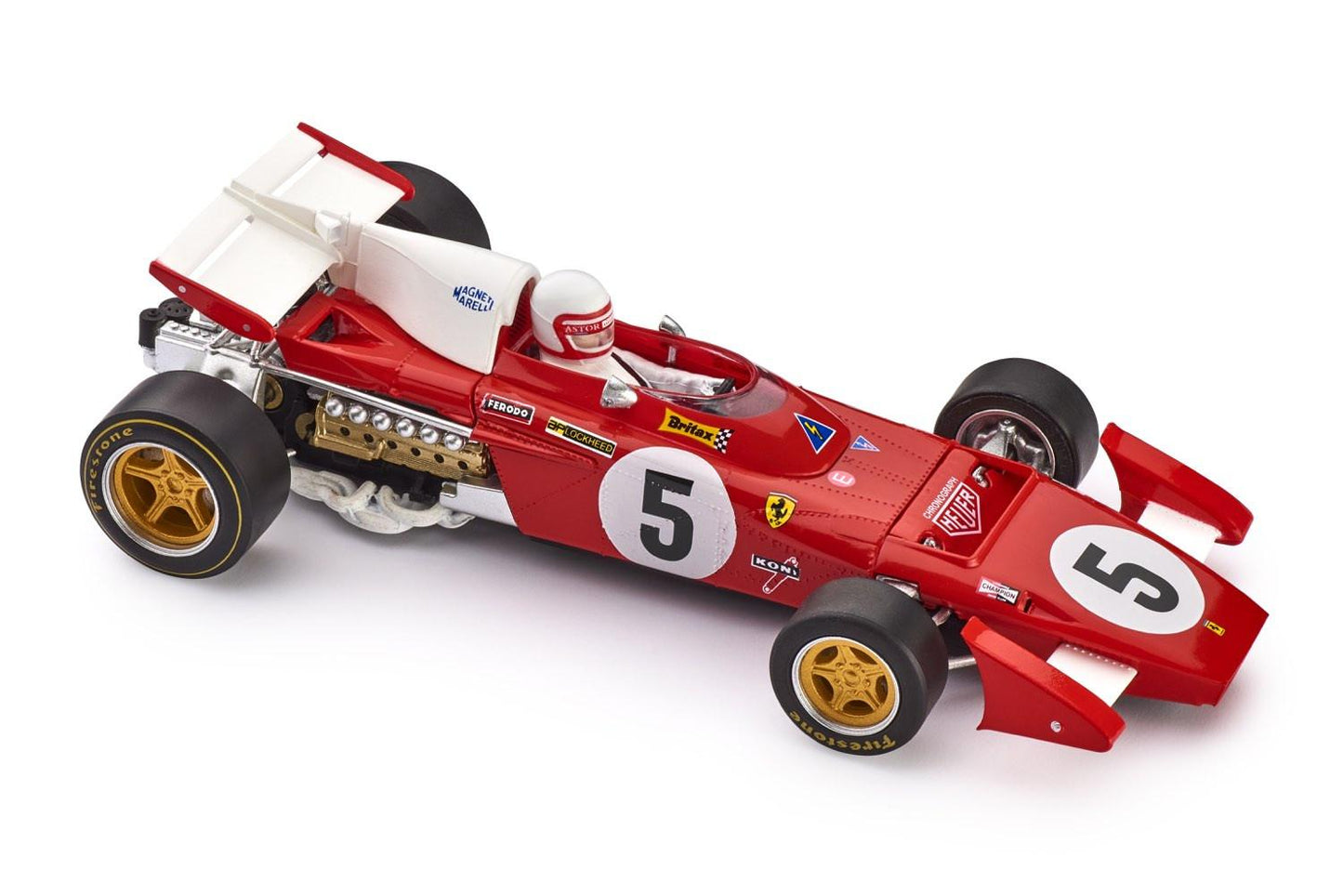 Policar Ferrari 312 B2 Silverstone 1971 Clay Regazzoni 1/32 Slot Car CAR05B 312B2