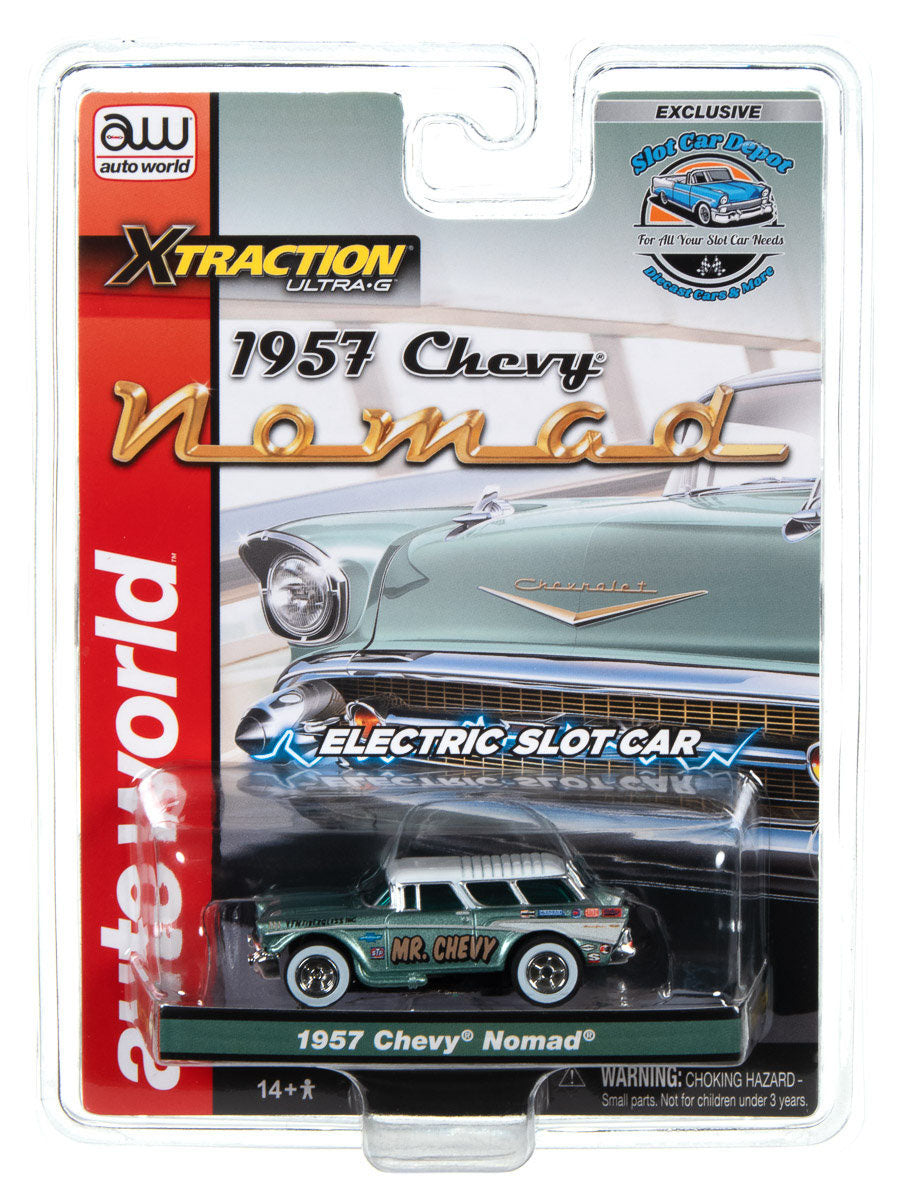 Auto World Exclusive 1957 Chevy Chevrolet Nomad HO Slot Car for AFX - PowerHobby
