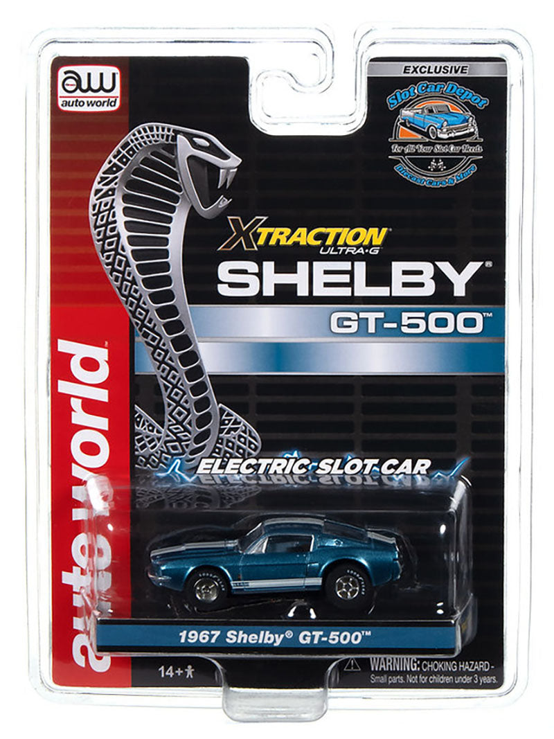 Auto World Exclusive Ford Mustang 1967 Shelby GT-500 HO Slot Car for AFX - PowerHobby