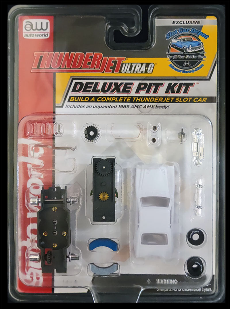 Auto World 1969 AMC AMX Exclusive Thunderjet Pit Kit HO Slot Car Pitkit - PowerHobby