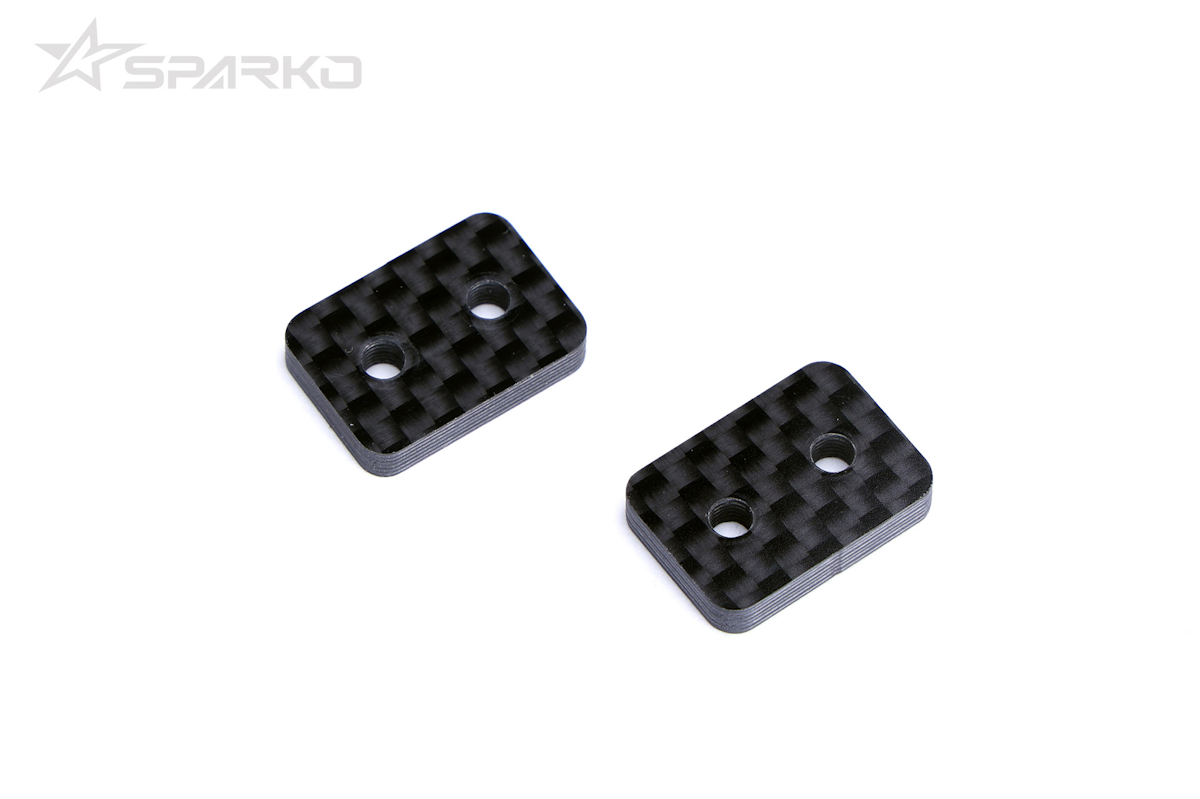 Sparko F8 Nitro SE Carbon Chassis Front Support 3mm (2)