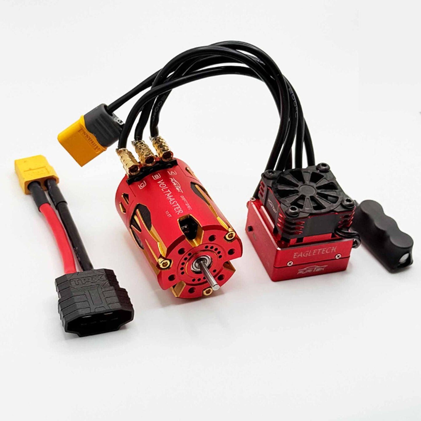 Furitek VoltEagle 1/10 Drift Combo Red For Traxxas 4-Tec Drift