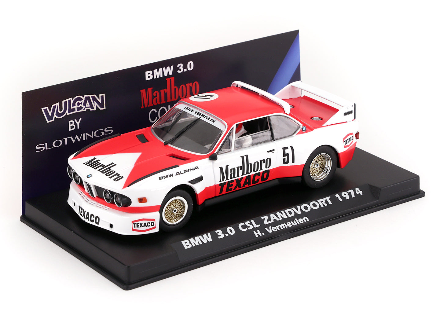 Fly BMW 3.0 CSL Zandvoort 1974 Vermeulen Marlboro 1/32 Slot Car