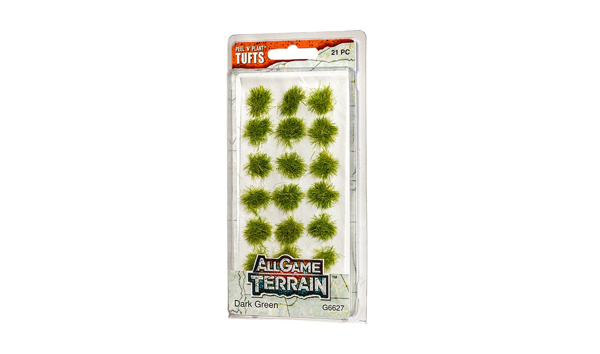 Woodland Scenics G6627 All Game Terrain Peel 'n' Plant Tufts Dark Green