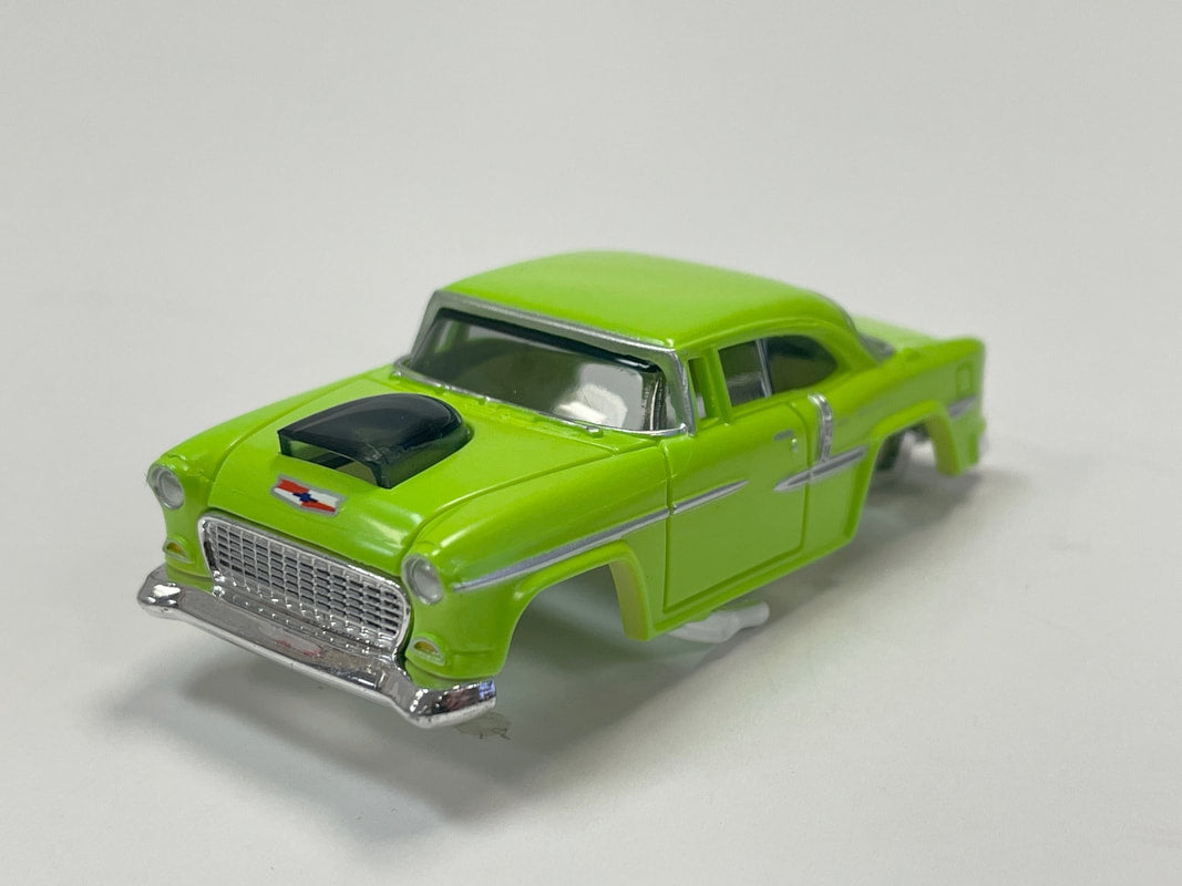 Auto World Exclusive 1955 Chevy AFX Xtraction Green HO Slot Car Body