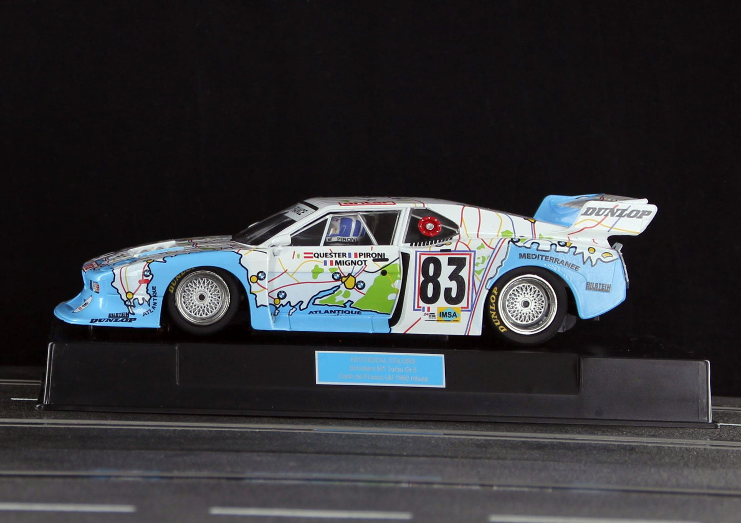 Racer Sideways BMW M1 Turbo Group 5 Carte de France LM 1980 1/32 Slot Car HC11