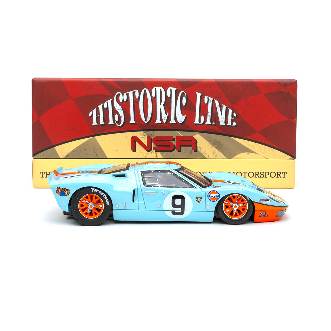 NSR Ford GT40 MKI #9 Le Mans 24h 1968 Winner Historic Line 1/32 Slot Car HL08