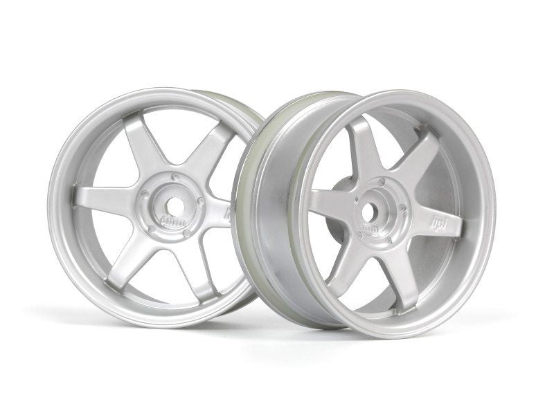 HPI 160753 TE37 Wheel 26mm Matte Chrome (6mm Offset)