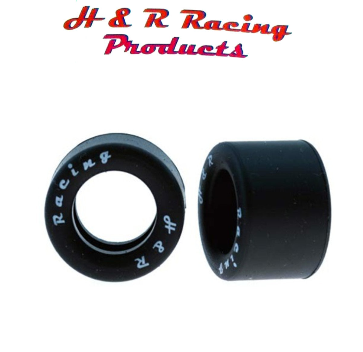 H&R Racing HR1402 Rear Silicone Tires 27x18 1/24 Slot Car 1/8 Axle