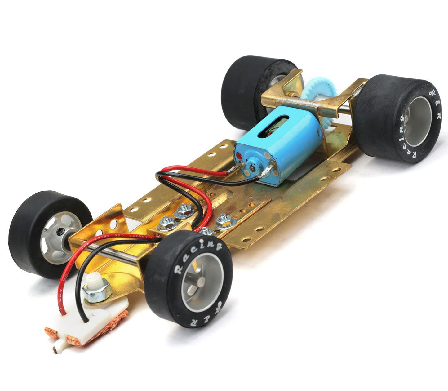 H&R Racing HRCH04 Adjustable Chassis 1/24 Slot Car FISH RUBBER Tires 40K Motor