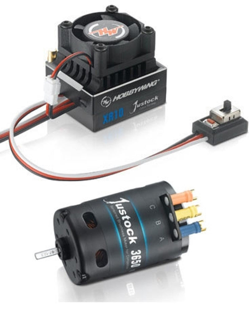 Hobbywing 38020403 XeRun XR10 Justock ESC and 21.5T Brushless Motor Combo - PowerHobby