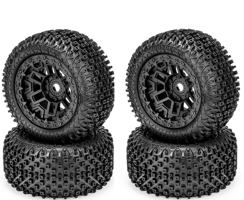 Jconcepts Choppers Mounted Tires / Wheels (4) Traxxas Sledge / Kraton 6S