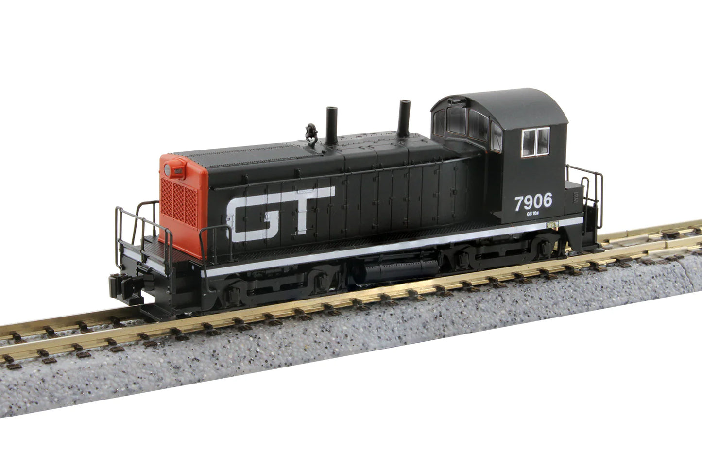 Kato 176-4393 N Scale EMD NW2 Grand Trunk GTW #7906 Locomotive DC