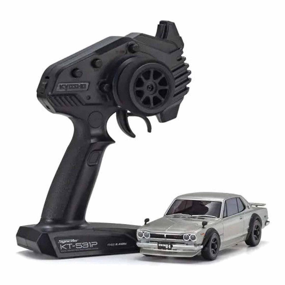 KYOSHO Mini-Z MR-04 RWD スカイライン2000GTR Kyosho MINI-Z RWD MR-04 Readyset NISSAN SKYLINE 2000GT-R Silver