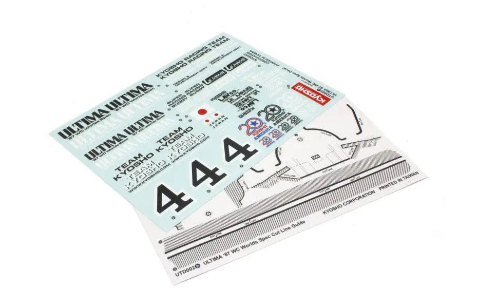 Kyosho UTD002 Decal (ULTIMA '87 WC)