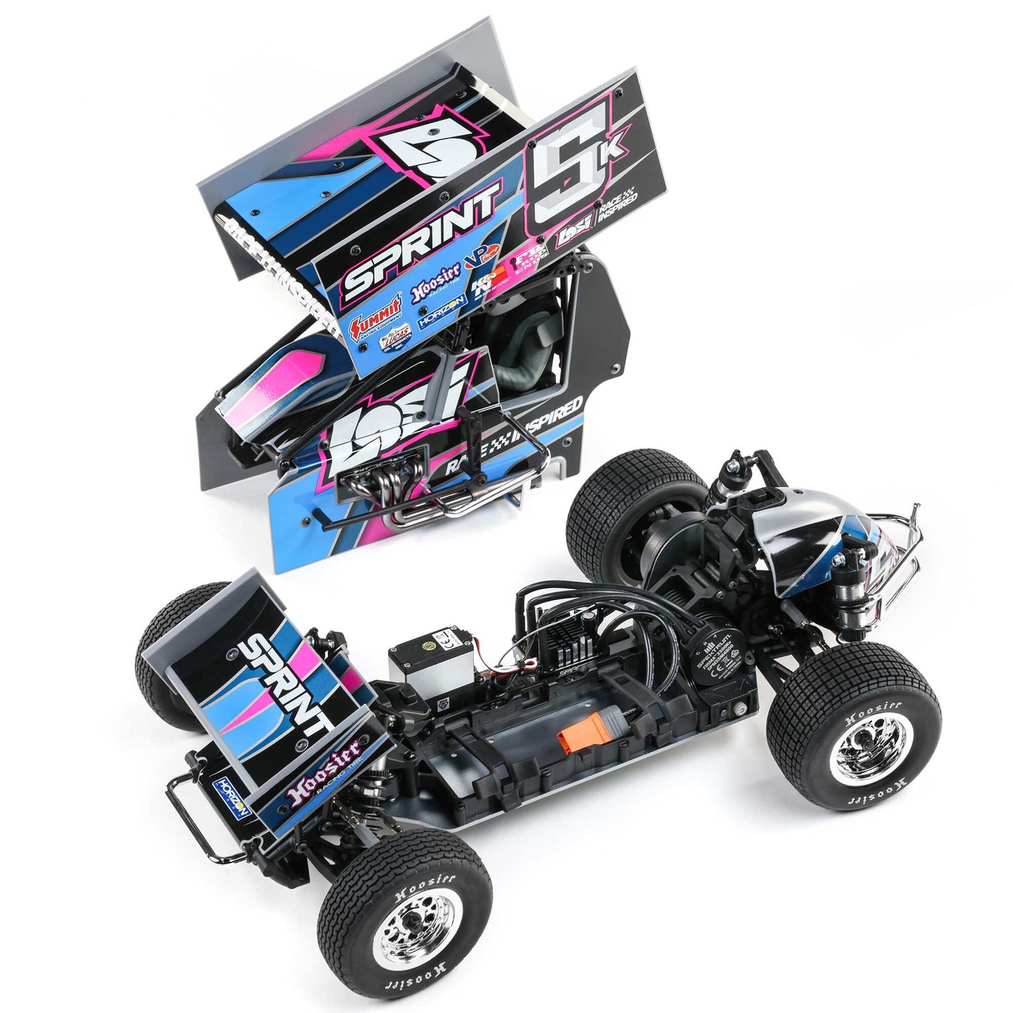 Losi 22S Sprint 1/10 2WD Brushless RTR Dirt Oval RC Car Blue LOS-1387T1