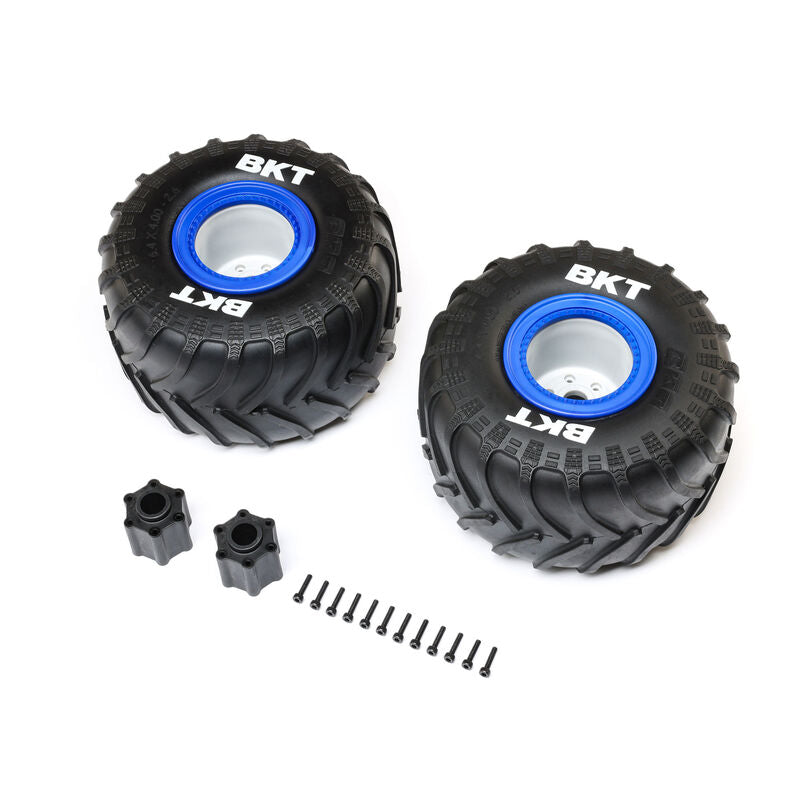 Losi LOS1819 Blue Premount Monster Truck Tire