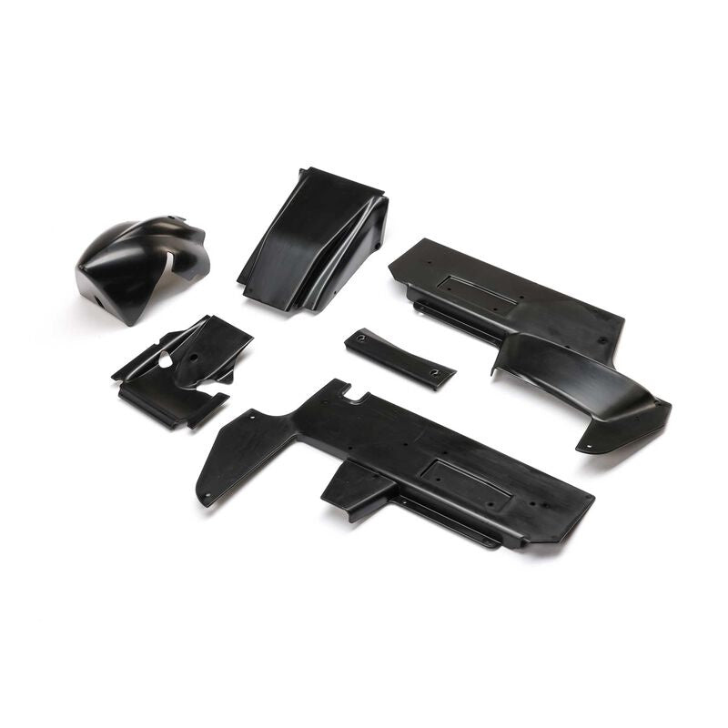 Losi LOS-1888 Body Panel Set, Black: 22S Sprint