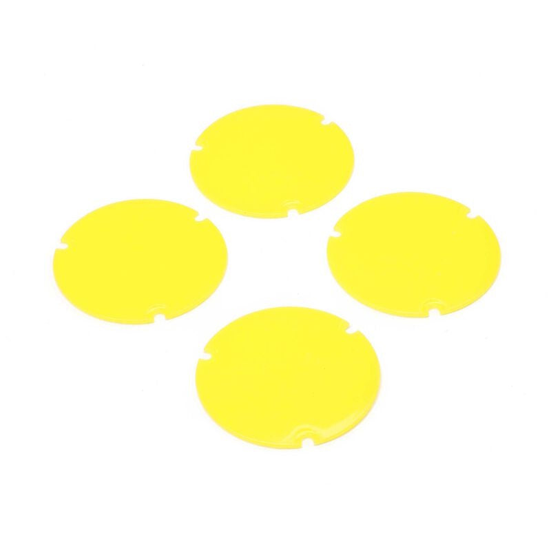 Losi LOS-2887 Wheel Cover Set, Yellow: 22S Sprint