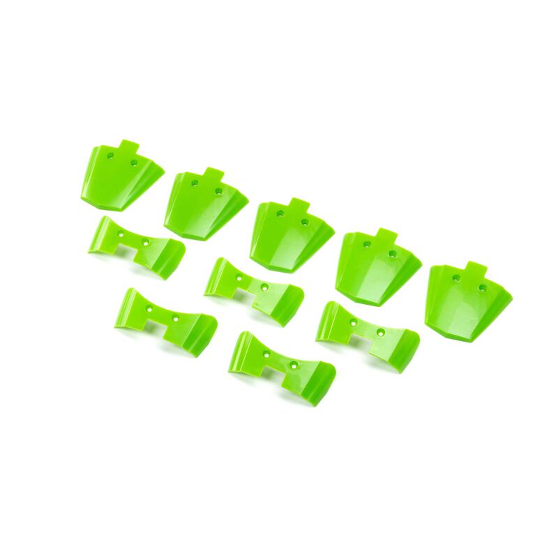 Losi LOS-3266 Rear Fender Pack, Green: Promoto-MX/SM