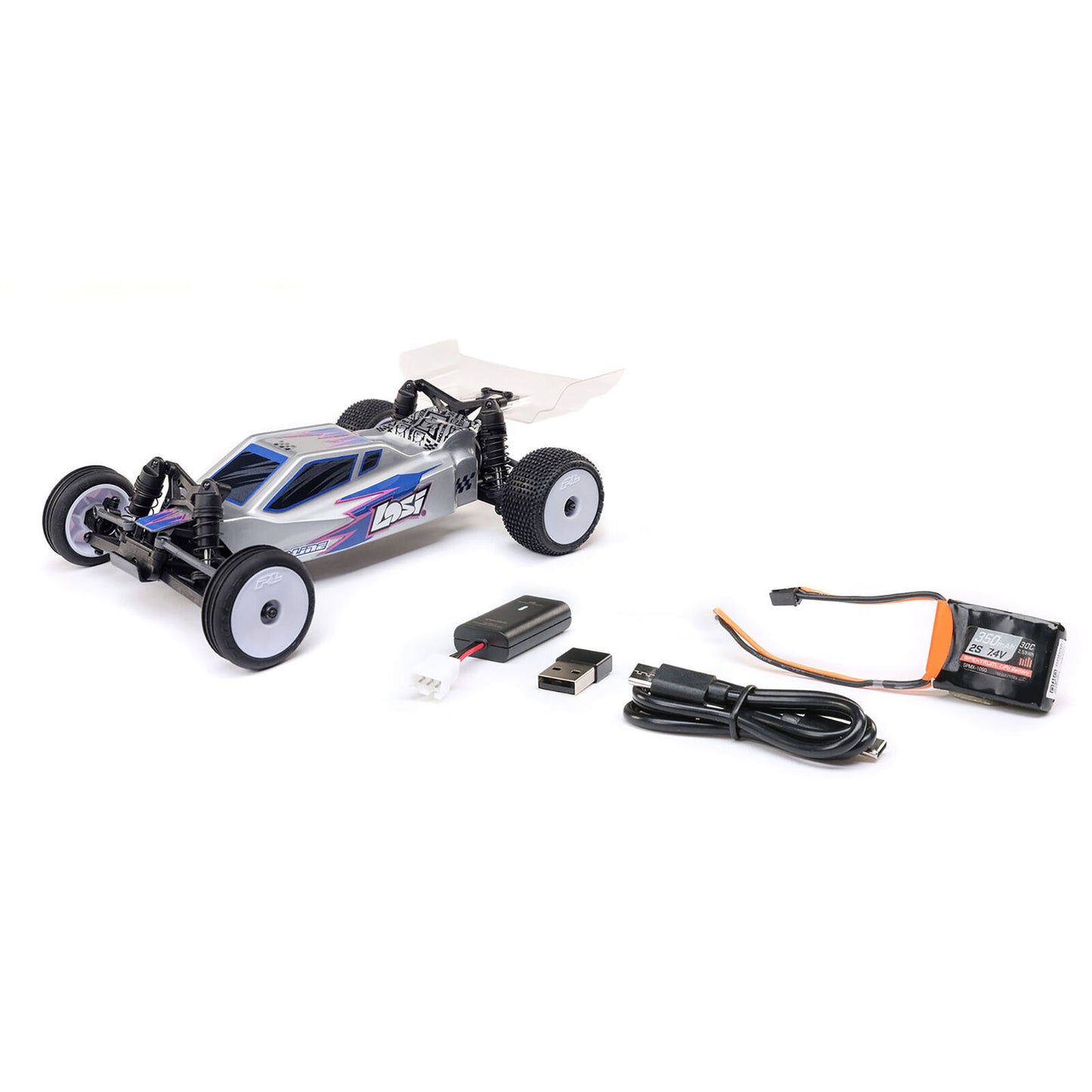 Losi 1/24 Micro-B 2S 2WD RTR Race Buggy w/ Battery & Charger.