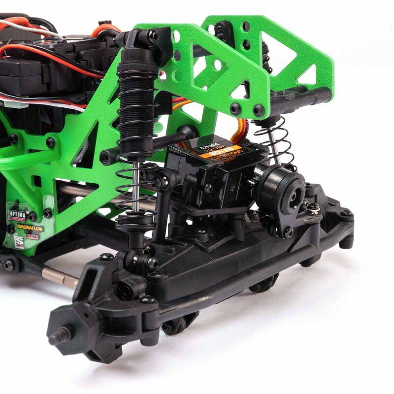 Losi (LOS01026T1) 1/18 Mini LMT 4X4 Brushed Monster Truck RTR Grave Digger GREEN - PowerHobby