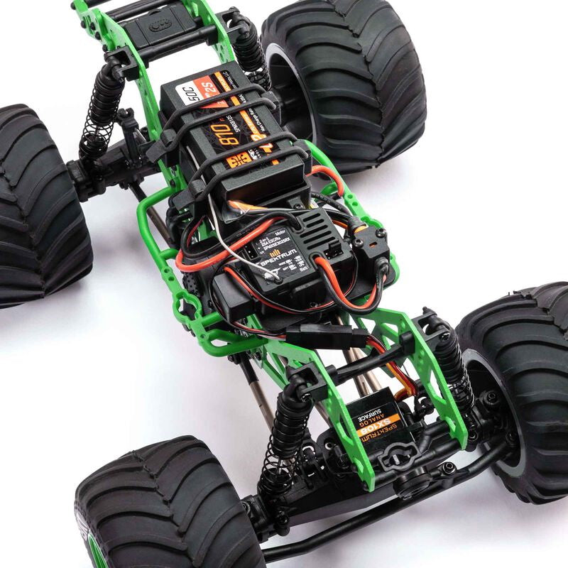 Losi (LOS01026T1) 1/18 Mini LMT 4X4 Brushed Monster Truck RTR Grave Digger GREEN - PowerHobby