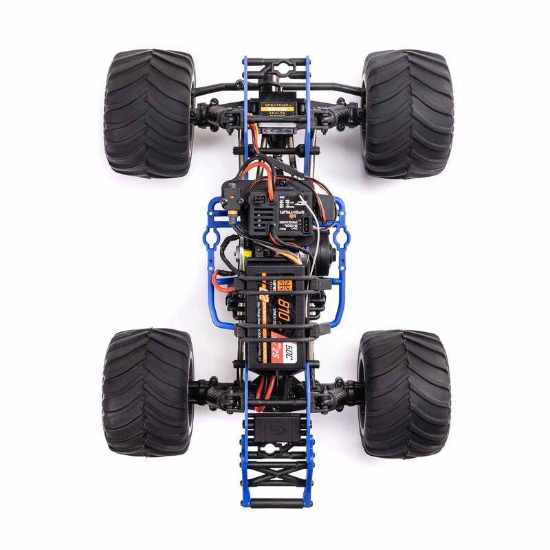 Losi 1/18 Mini LMT 4X4 BLUE Brushed Monster Truck RTR, Son-Uva Digger LOS01026T2 - PowerHobby