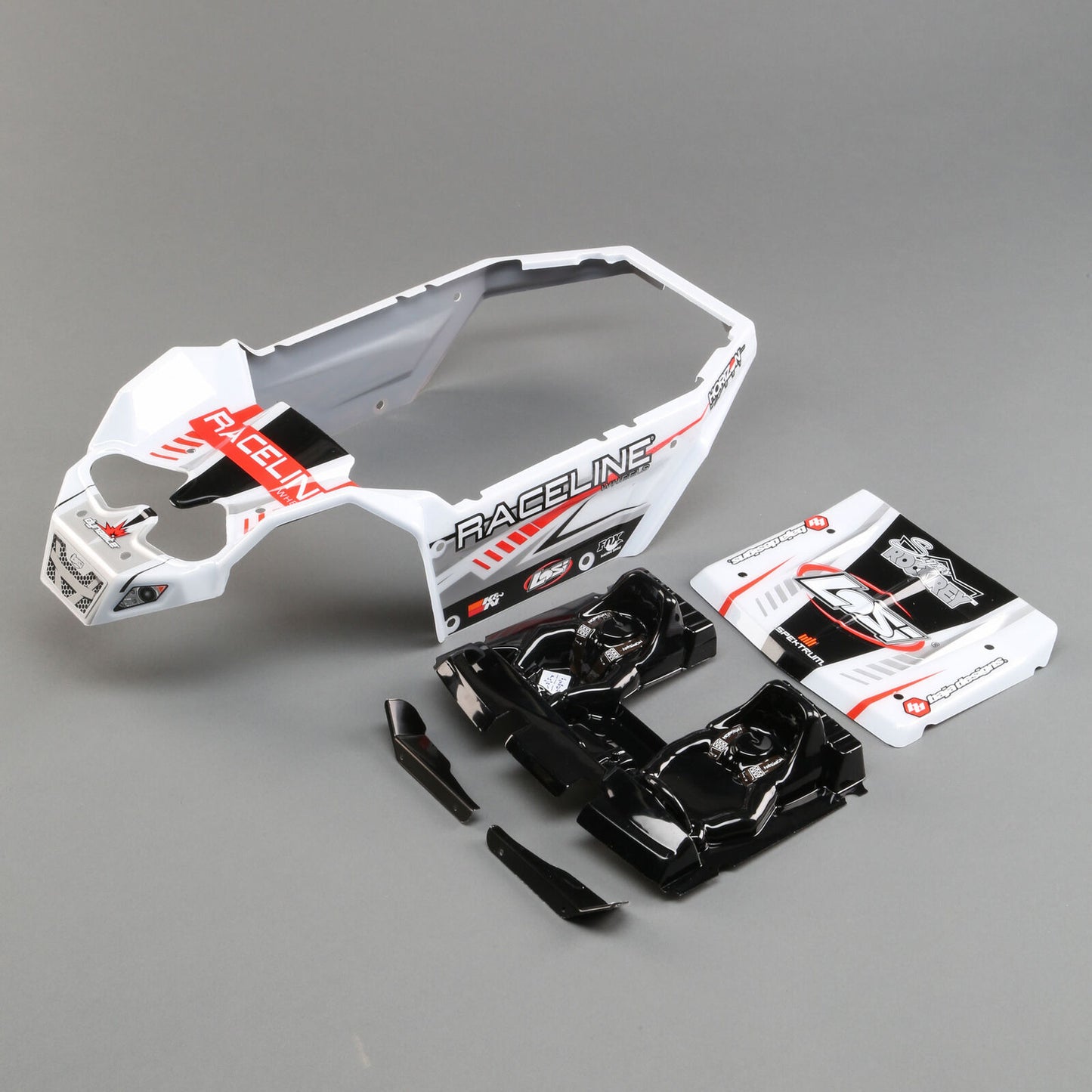 Losi LOS250037 Raceline Wheels Body Set