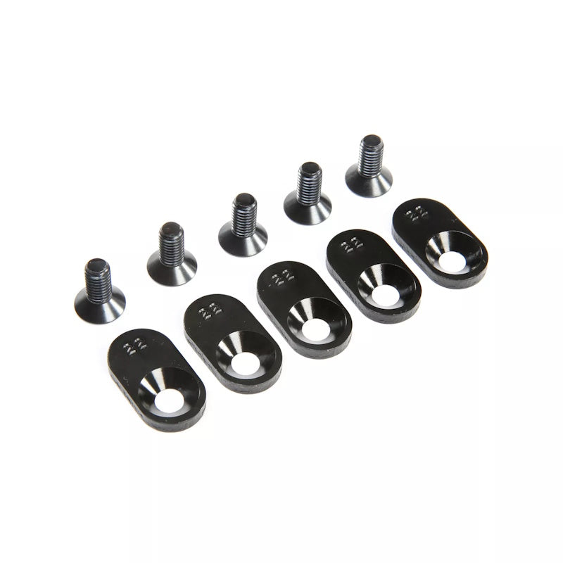 Losi 252107 5ive-T 2.0 22T Engine Mounts Inserts (Black) (5)