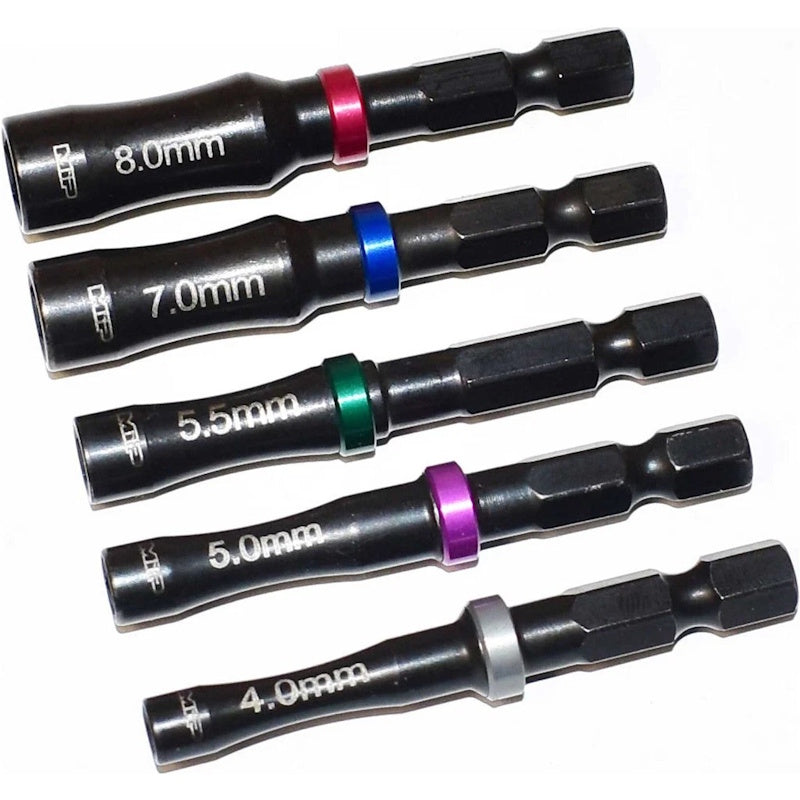 MIP 9615 4.0mm 5.0mm 5.5mm 7.0mm 8.0mm Nut Driver Speed Tip Bundle