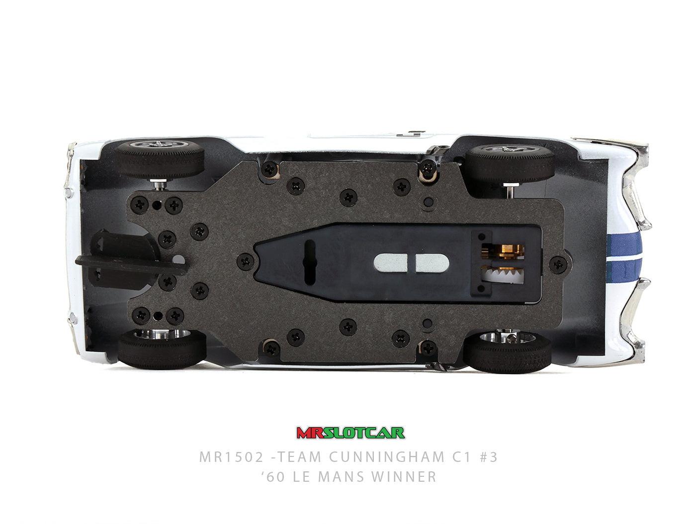 MRSLOTCAR Corvette C1 Team Cunningham 1960 Le Mans 1/32 Slot Car MR1502 MRSlot car