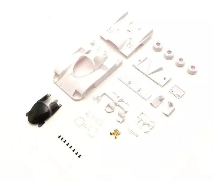 Kyosho MZN233 Porsche 962 C Coupe LH White Body set (w/rims)