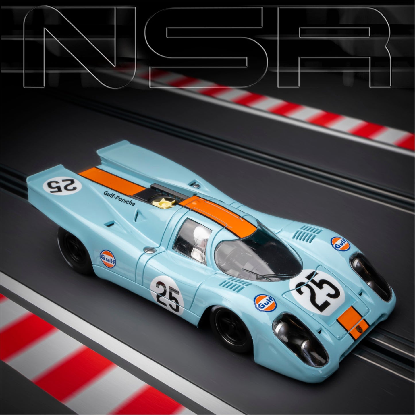 NSR Porsche 917K #25 Gulf 1000km Spa 1970 1/32 Slot Car NSR0417 0417