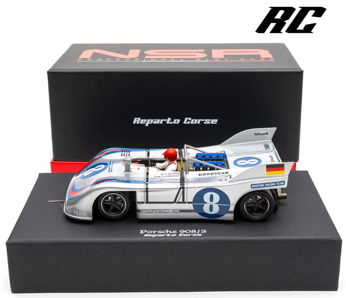 NSR Porsche 908/3 Martini Targa Florio REPARTO CORSE Wood Track 1/32 Slot Car