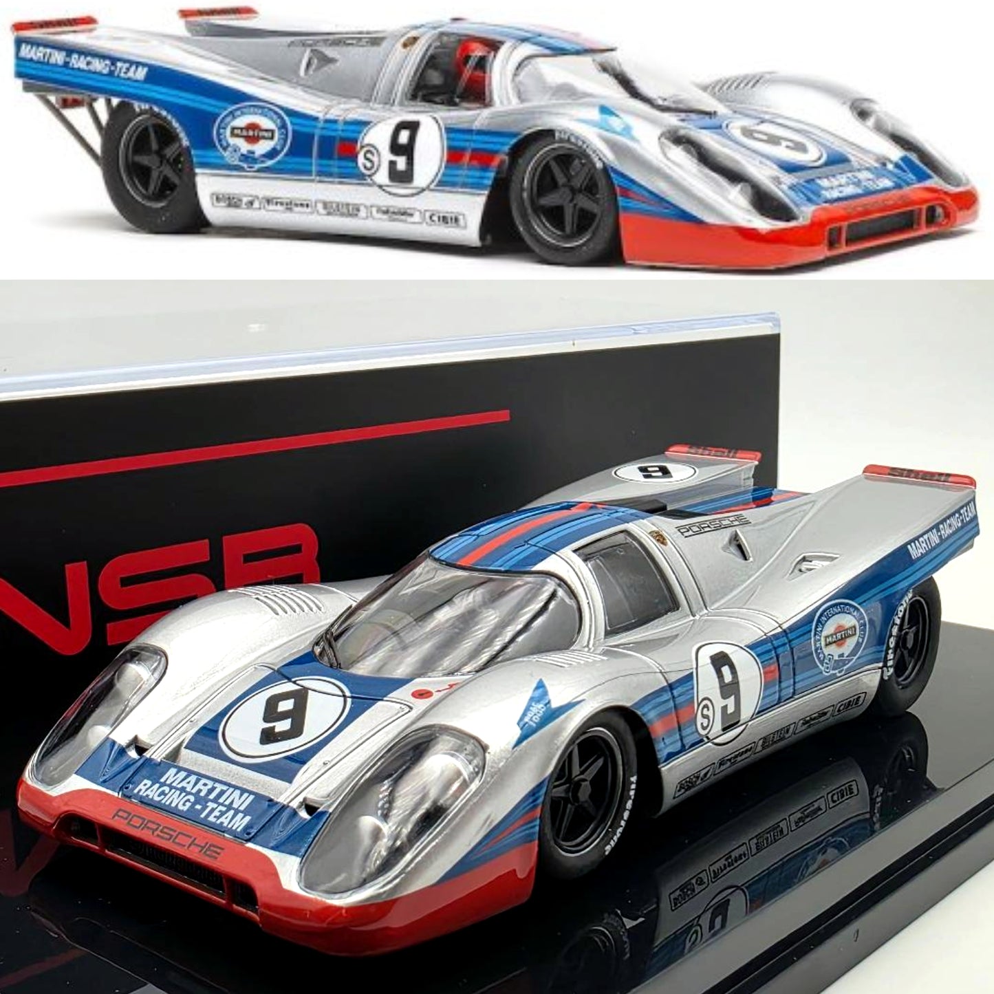 NSR Porsche 917K #9 Martini Brands Hatch 1000km 1971 1/32 Slot Car 0580