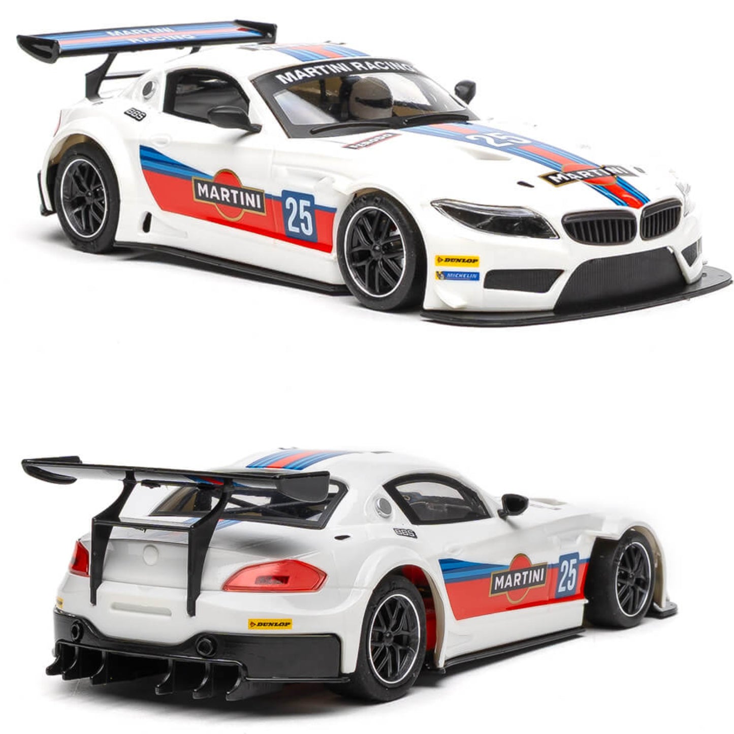 NSR BMW Z4 GT3 Martini Racing White 1/32 Slot Car 0601 Anglewinder