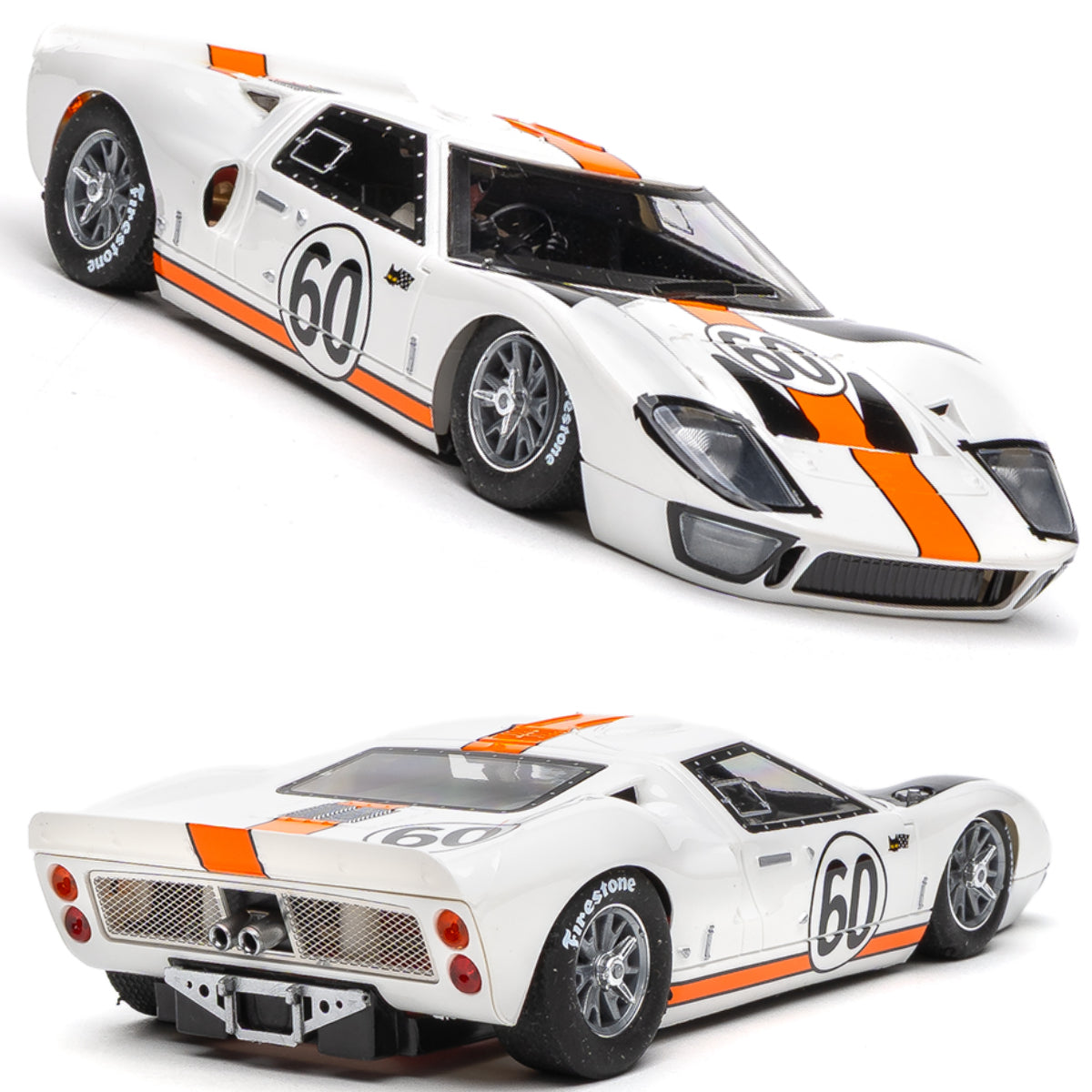 NSR Ford GT40 MKI LE MANS 24H 1966 #60 1/32 Slot Car 0604