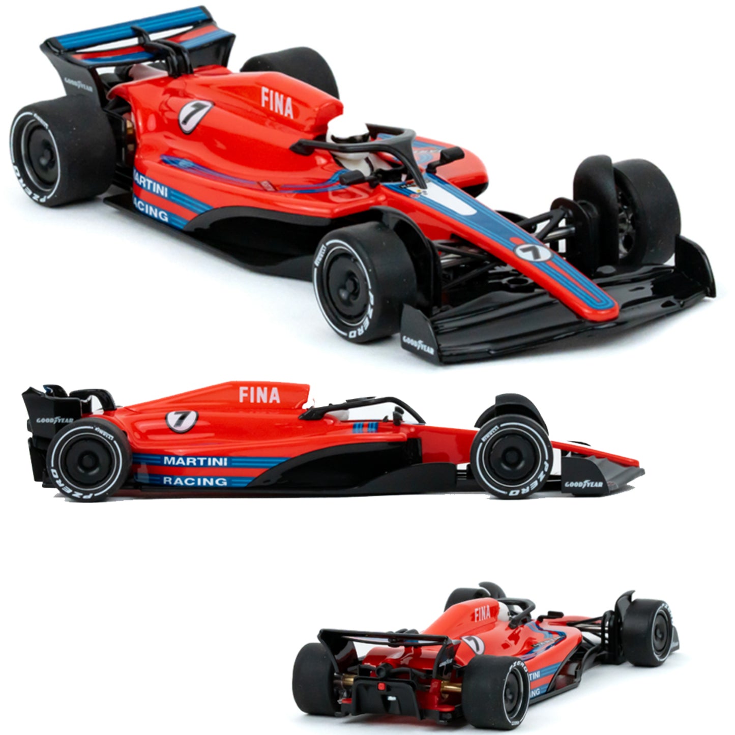 NSR Formula 22/26 #7 Martini Racing Red F1 1/32 Slot Car 0620.