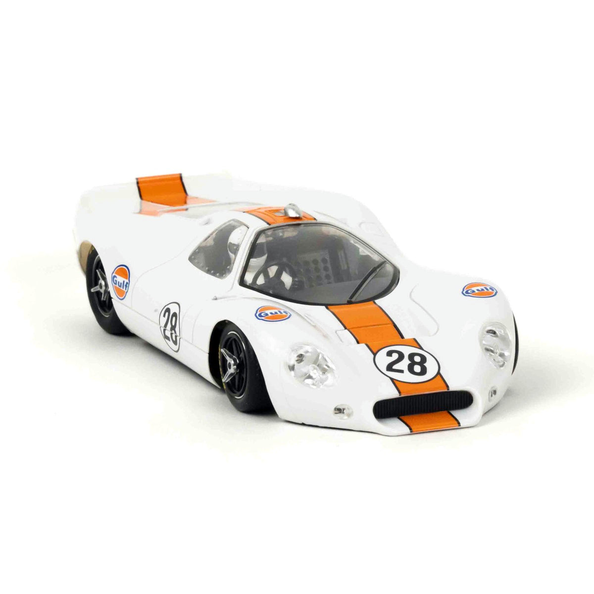 NSR Ford P68 Alan Mann Gulf White #28 1/32 Slot Car 0656SW Sidewinder