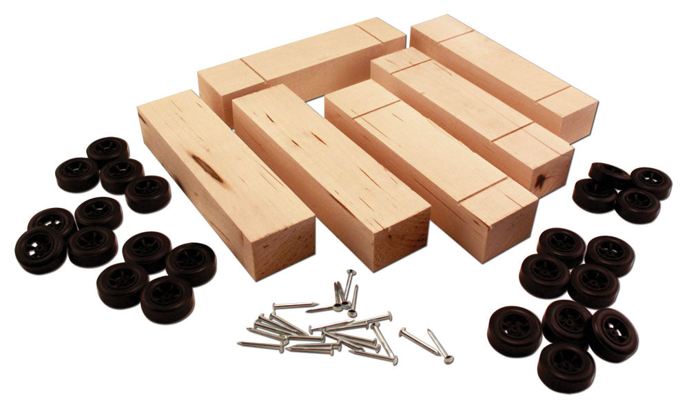 Woodland Scenics PineCar P4051 6-pack basic block kit